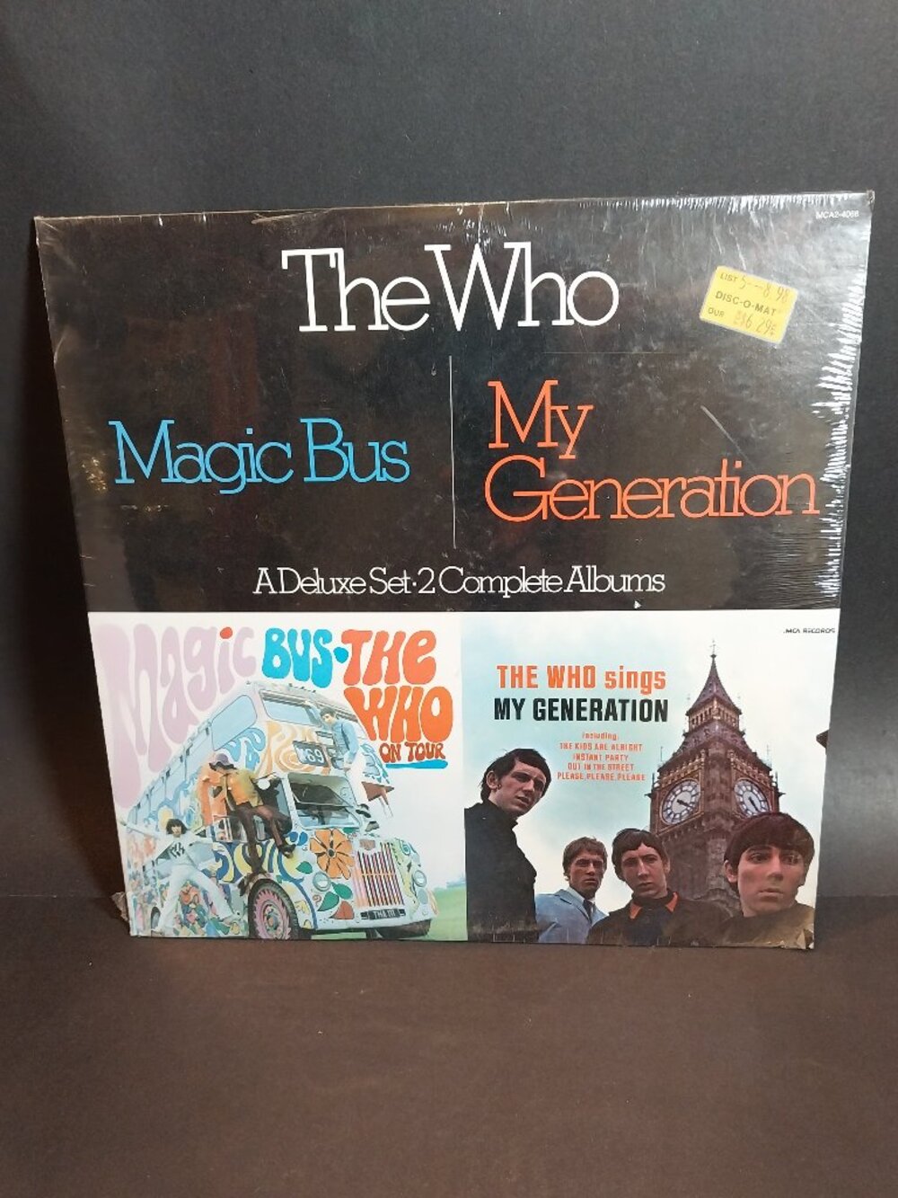 THE WHO MAGIC BUS/MY GENERATION DELUXE 2 LP SET DOUBLE RECORD SEALED